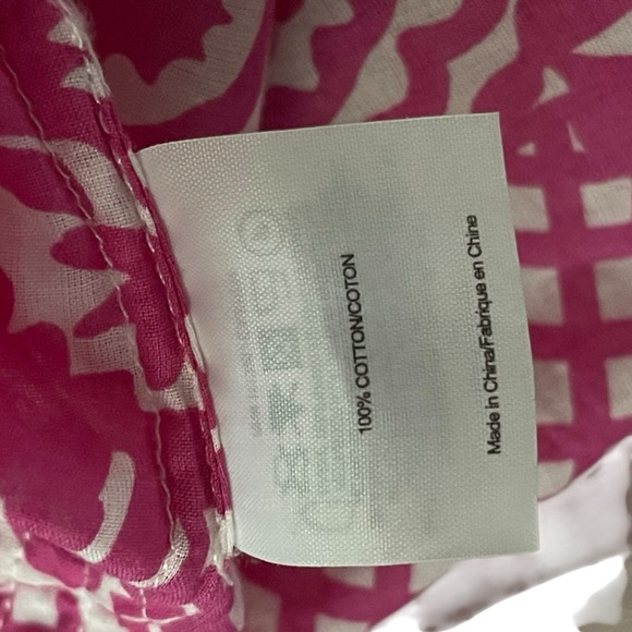 Tory Burch Red Tunic with Graphic Style and 3/4 Sleeves - Picture 7 of 7